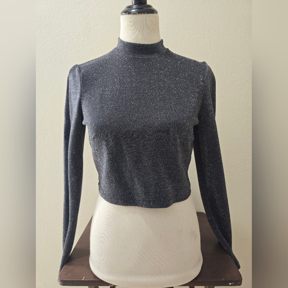 H&M Black Sparkle Women's Blouse